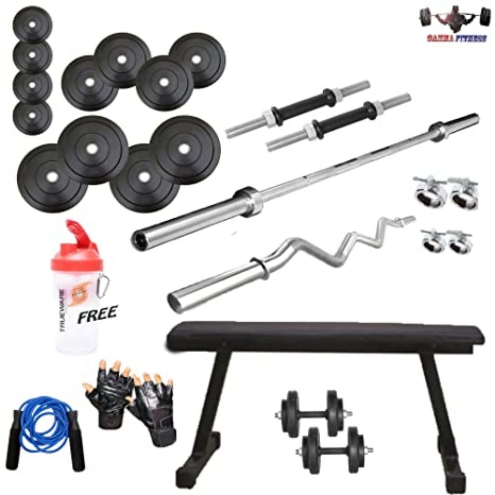 Flat Bench Combo With 4 Rods - Buy Home Gym Equipment Online