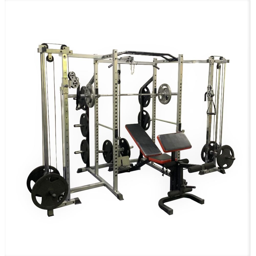 Power Squat Rack PR-11 With Bench Combo | Gamma Fitness