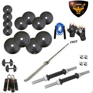 Weight Plates with Bar Combo - Home Gym