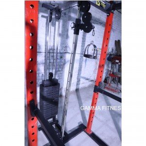 Power Squat Rack With Cable Crossover And Lats Pull Down